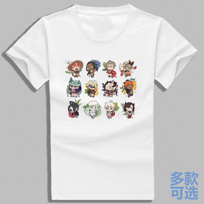 精灵宝可梦剑盾道馆馆主训练师家npc全纯棉半短袖t恤衫上衣服图片