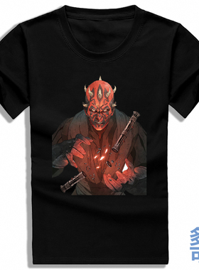 韩版学生纯棉t恤短袖男女衣服达斯摩尔莫尔达斯魔星球大战星战