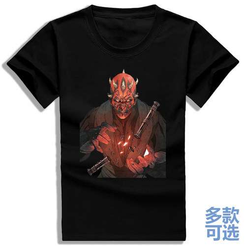 韩版学生纯棉t恤短袖男女衣服达斯摩尔莫尔达斯魔星球大战星战