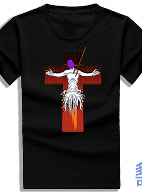 EVA第一使徒朗基奴斯枪亚当SEELE直筒全纯棉半短袖t恤衫上衣服