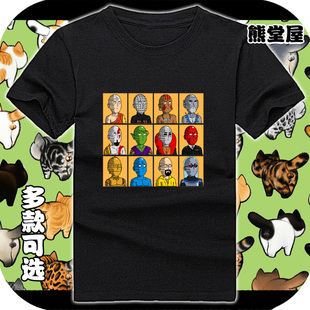 情侣全纯棉短袖t恤衫衣服琦玉老师奎托斯降世神通猛鬼追魂守望者