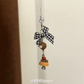 HHHgugu手机链条学生ins简约叉子蛋糕ccd短挂绳包包手机链钥匙扣