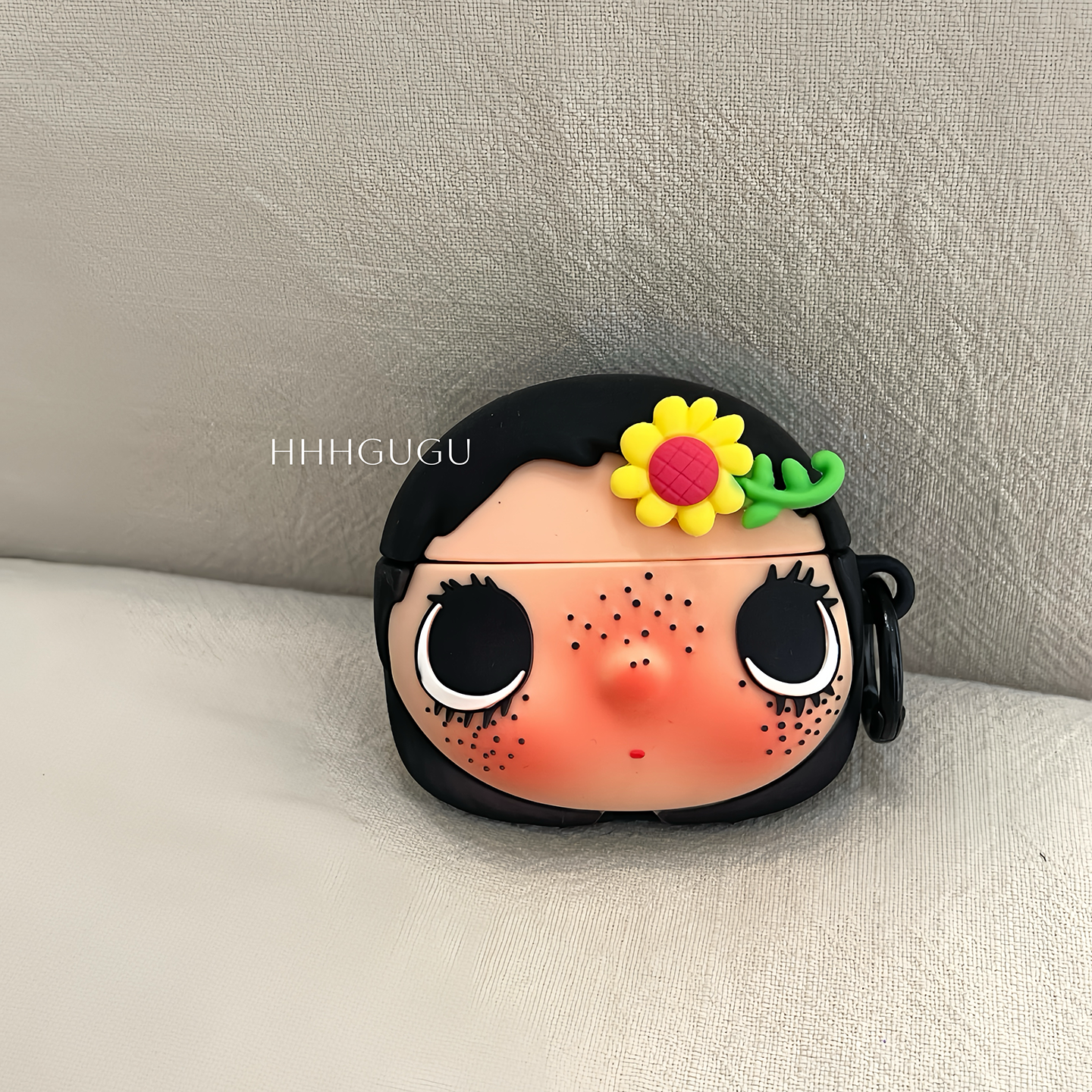 HHHgugu 可爱卡通花朵小玉适用于AirPods3保护套带挂坠AirPods第三代苹果airpods1/2代pro无线蓝牙耳机保护壳