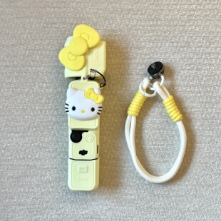 HHHgugu可爱黄蝴蝶结大疆pocket3标准版ccd短挂绳包包手机链钥匙