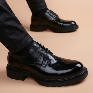 头层牛皮男皮鞋真皮商务正装新款透气英伦潮流结婚新郎鞋西装男鞋