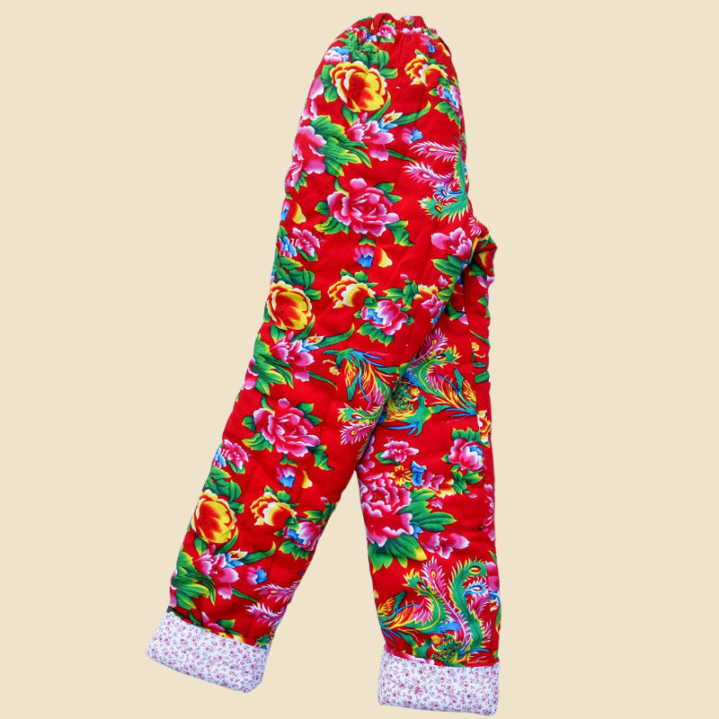 东北大花布手工棉裤纯棉花女士加厚宽松保暖裤中老年民族风演出服,女装/女士精品,棉裤/羽绒裤,淘宝优惠券,粉丝福利购,淘宝优惠卷