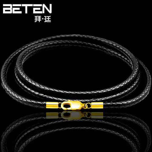 男女项链绳925银扣翡翠吊坠挂绳