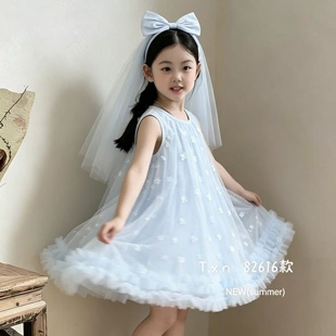 2026新款儿童连衣裙夏季薄款女童女宝宝休闲中童裙子公主裙棉布裙
