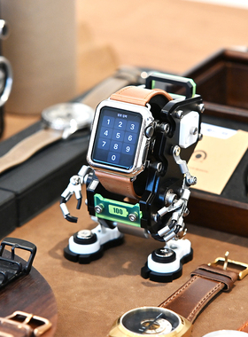 Robotoys AWS-01 Saffiano手表收纳展示架机器人赛博朋克摆件