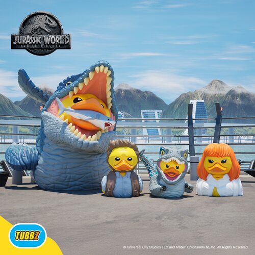 Tubbz Jurassic Park侏罗纪公园周边恐龙小黄鸭模型公仔手办玩偶5