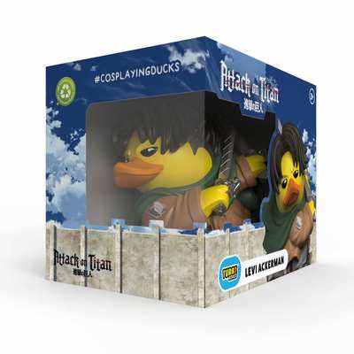 Tubbz Attack on Titan进击的巨人超大型巨人小黄鸭手办公仔模型3