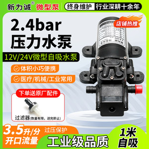 新为诚品牌电动迷你自吸24v抽水泵12v微型直流水泵ASP2015小水泵