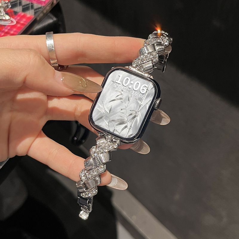 适用华为GT3手环10/9表带新款8金属镶钻荣耀fit/gt5/4亲选2i/Fit4