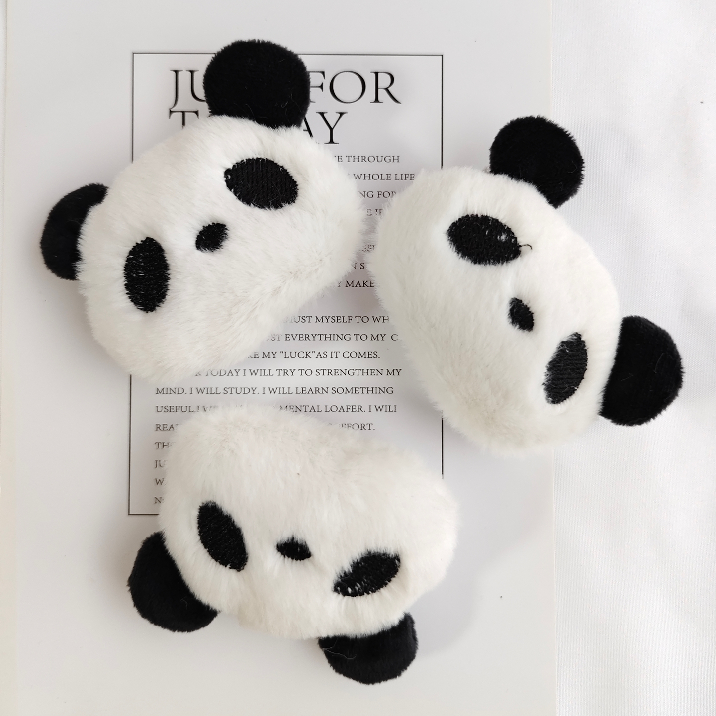 可爱卡通毛绒熊猫公仔辅料配件