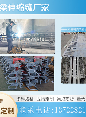 桥梁伸缩缝GQF-C40F60D80型160型桥梁伸缩缝梳齿板送胶条橡胶支座
