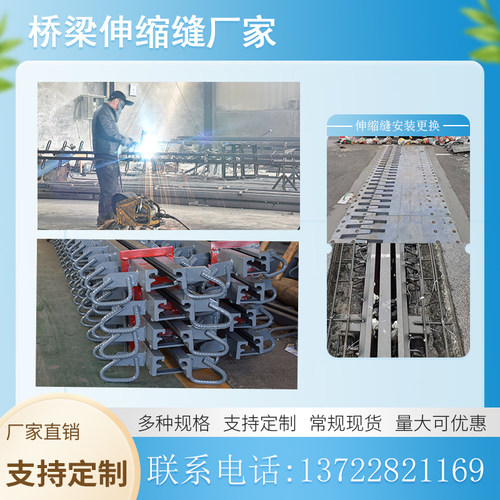 桥梁伸缩缝GQF-C40F60D80型160型桥梁伸缩缝梳齿板送胶条橡胶支座