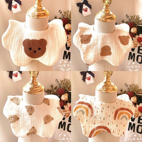 新生围兜防吐奶婴儿纯棉饭兜柔软