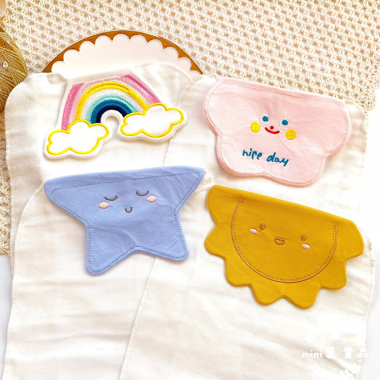 夏季全棉纱布垫背巾幼儿园大号柔