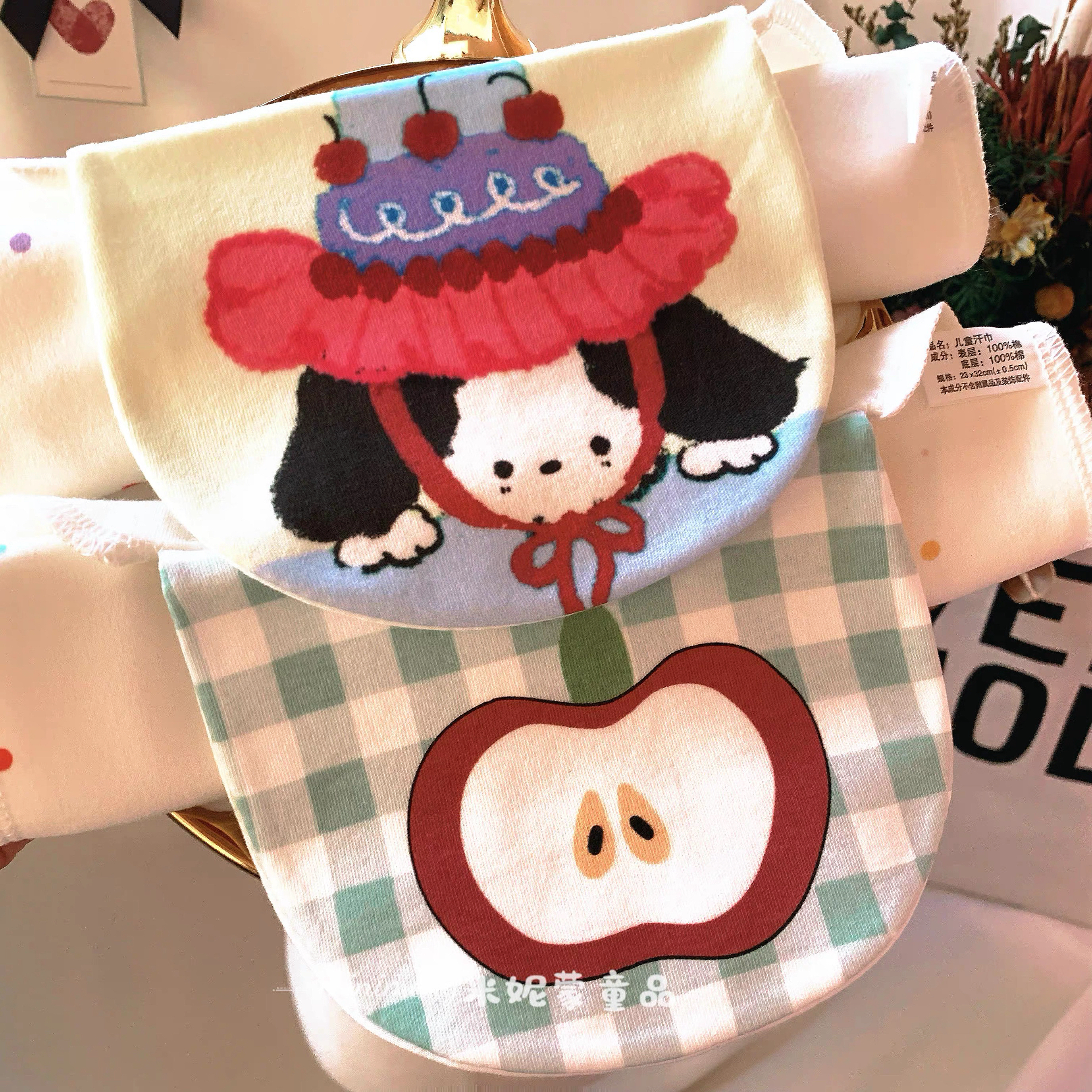 宝宝纯棉吸汗巾四季款