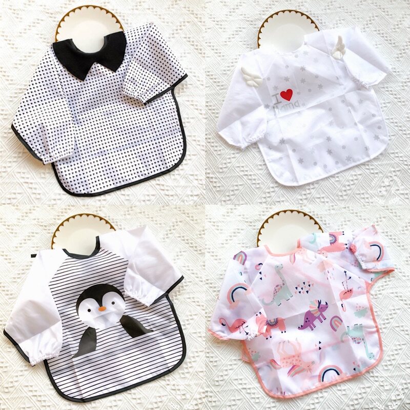 ins韩版婴幼儿轻薄防水画画衣