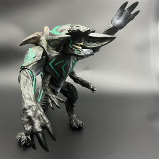 环太平洋憎恶兽鲨头怪兽雷兽棱背龟刀头兽毒刺斧头兽可动手办玩具