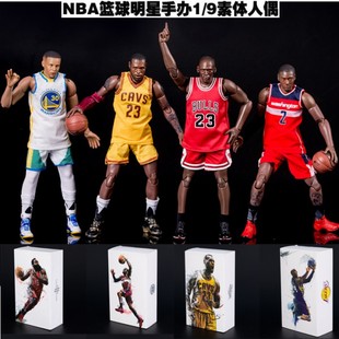 NBA科比骑士詹姆斯乔丹库里哈登1/9人偶关节可动手办模型罗斯威少