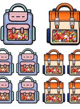 可爱零食糖果饼干卡通生日礼物包装袋橙色儿童节佳选六一创意高级