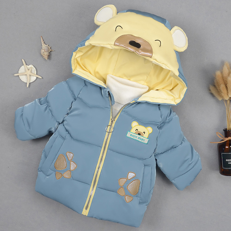 儿童装棉衣0-4岁半宝宝3冬装2外套男童卡通棉袄小孩加厚羽绒棉服1