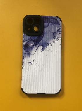 紫色渲染泼墨适用IPhone13promax苹果12mini手机壳11防摔新款XSMAX高级XR全包14硅胶8P/se2/6s保护套软情侣女