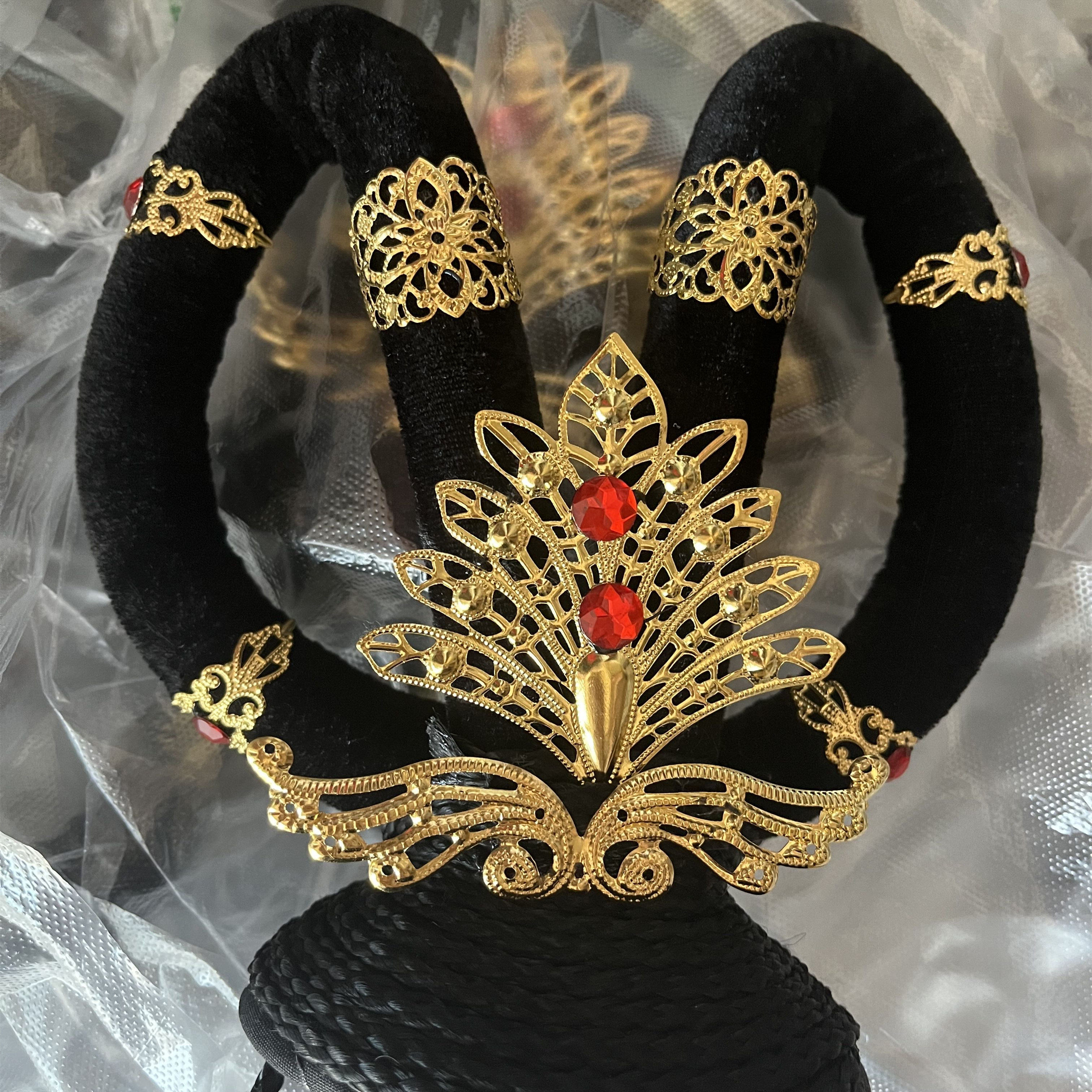 敦煌舞蹈古风发饰假发包头饰飞天反弹琵琶乐鼓汉服古典舞飞天造型