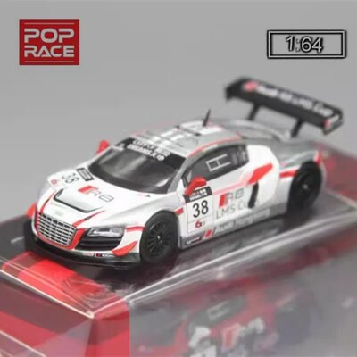 PopRace 164赛车模型2013澳门GT世界杯R8 LMS Ultra适用于奥迪