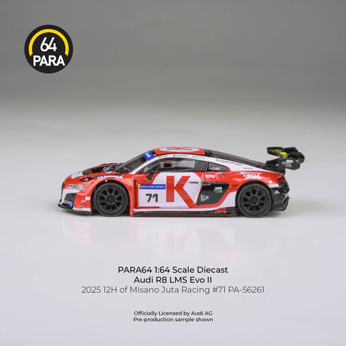Para 164合金赛车模型R8 LMS EVO 2025适用于奥迪R8