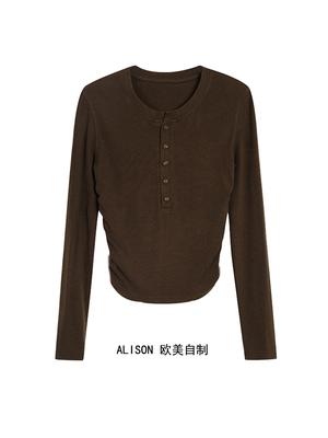 1313长袖美德拉女打底衫T恤上衣