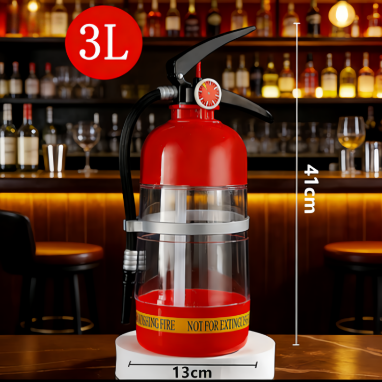 3升啤酒机 分酒器 灭火器酒炮饮水机KTV吧台喝酒游戏灭火器玩具