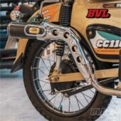 BVL幼兽CC110改装 排气全段钛合金碳纤维中位复古低沉浑厚声浪