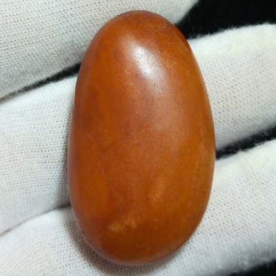 19.38克新疆和田玉黄沁籽料原石A01正宗玉龙喀什河天然水滴型吊坠