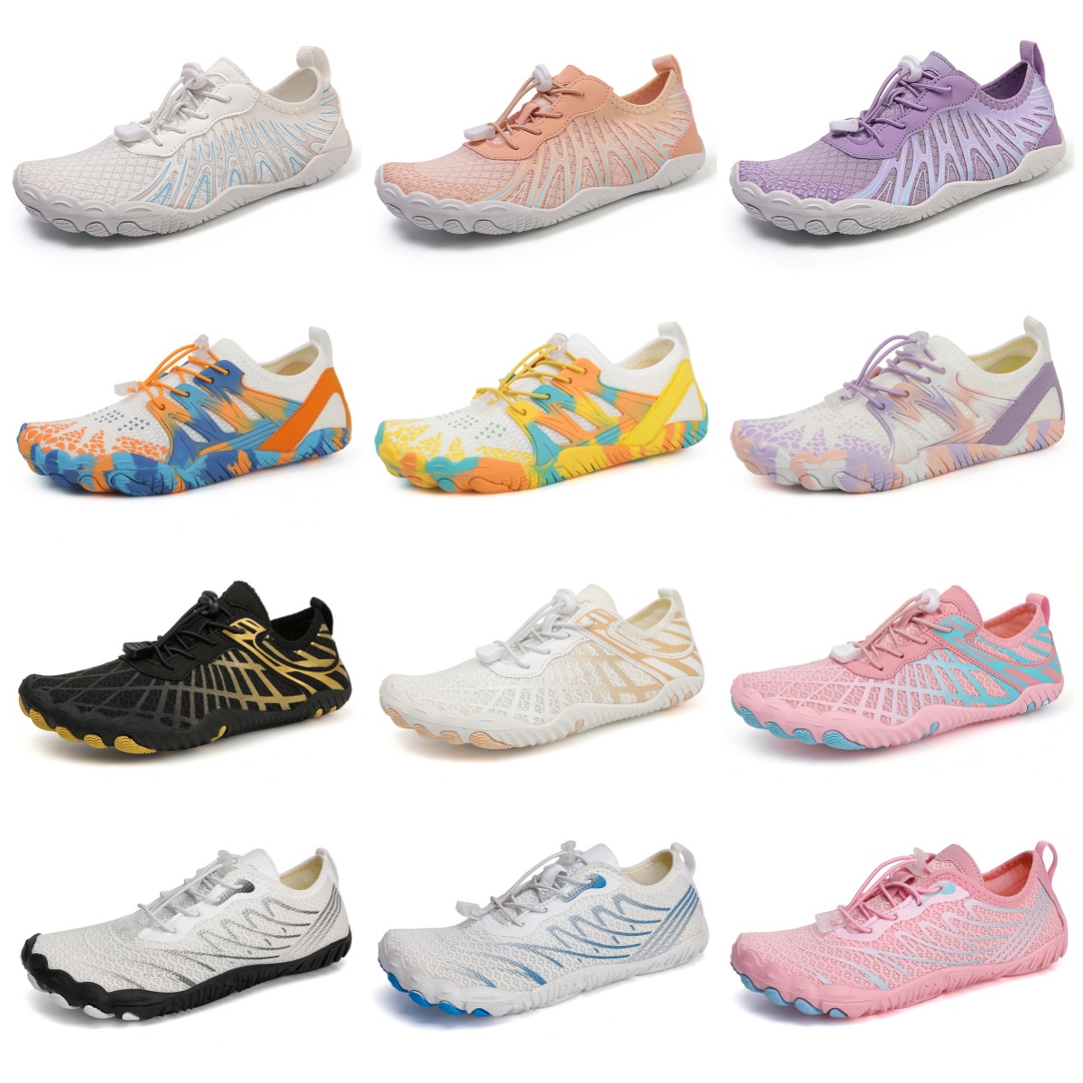 2025夏季新款外贸户外徒步涉水溯溪鞋男女速干透气防割防滑沙滩鞋