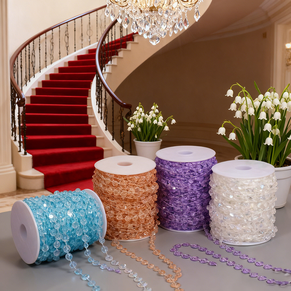 亚克力舞台吊顶路引婚礼水晶装饰