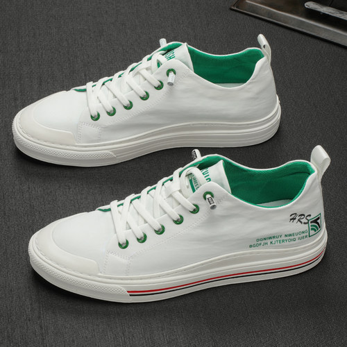 透气冰丝布韩版低帮男士帆布鞋