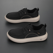 2026百搭厚底懒人布鞋 超轻软底简约男鞋 男款 低帮冰丝布透气休闲鞋