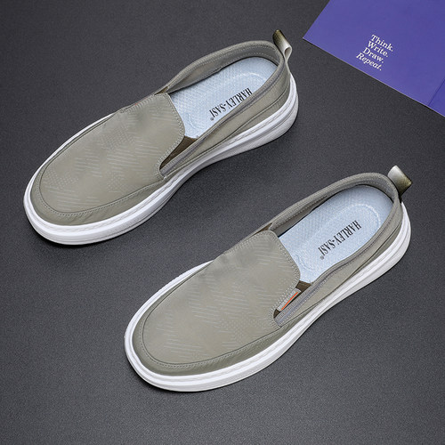 简约布鞋哈雷萨斯透气英伦布面