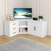 墙角拐角转角电视柜墙角柜大空间储物半封闭转角柜客厅电视柜收纳