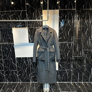 女设计感系带加厚棉服套裙收腰显瘦两件套装 欧美时尚 新款 2025冬季