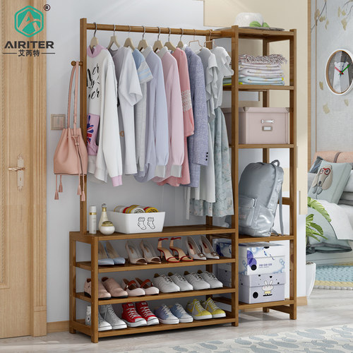 简易经济型鞋架子挂衣架一体