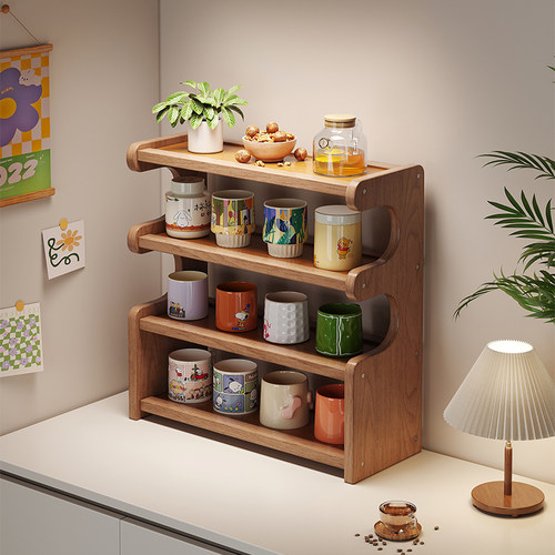 办公室桌面置物架茶水间水杯架