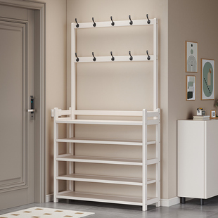 柜 出租屋必备好物收纳置物架简易鞋 多功能鞋 架衣帽架一体2025新款