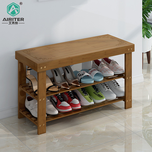 换鞋凳鞋柜可坐穿鞋凳实木储物凳家用门口收纳现代简约多功能鞋架