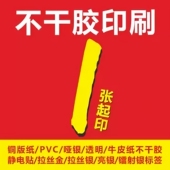 专业定制pvc彩色不干胶户外logo广告印刷标签外卖二维码 名片贴纸