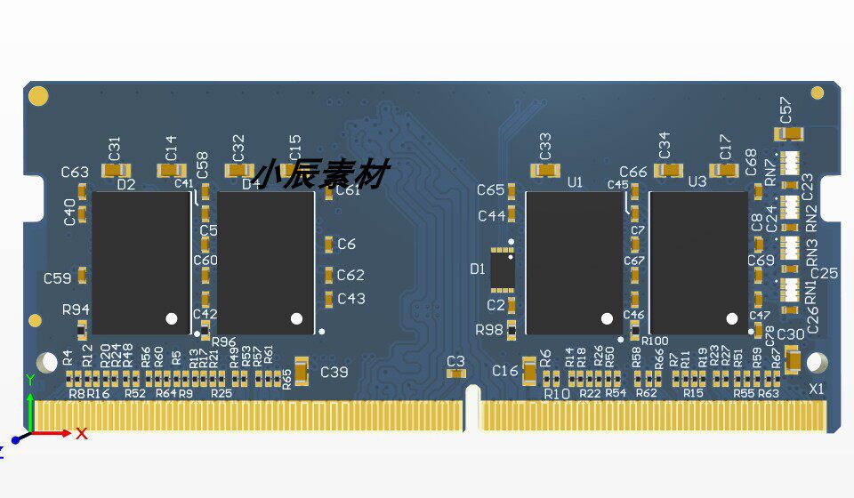 DDR4内存条设计资料原理图+PCB 高速电路pcb设计入门使用