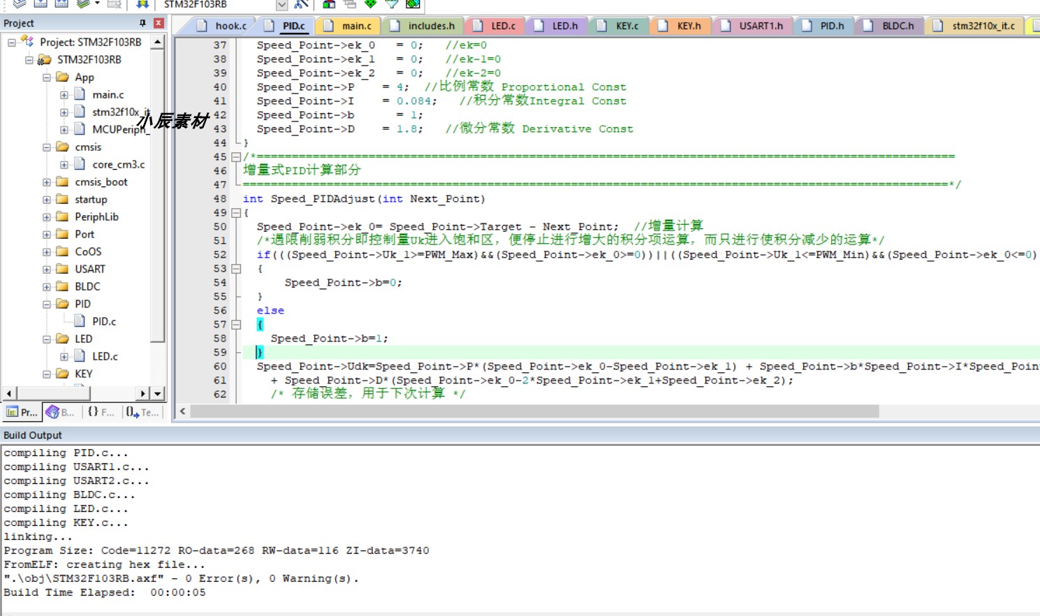 STM32F103RBT6 BLDC直流电机设计源码含（使用手册PDF版原理图）